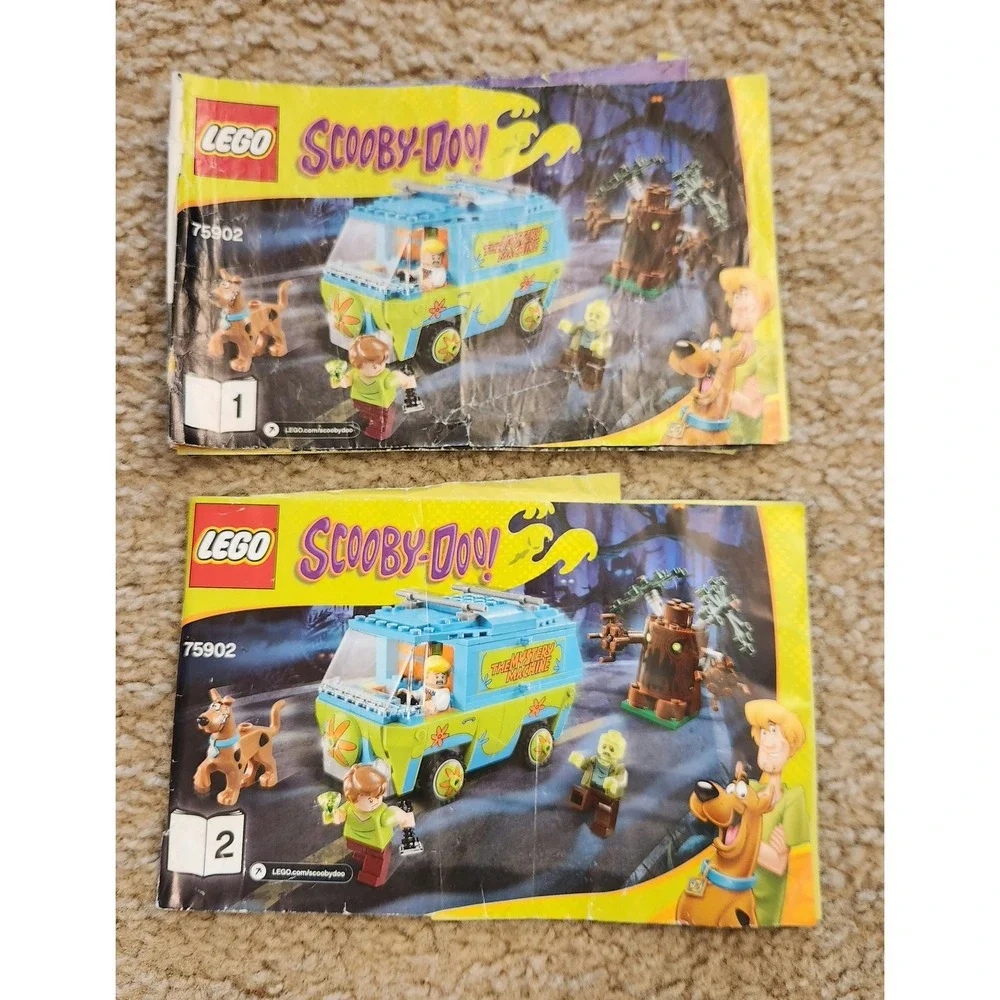 LEGO Scooby-Doo The‎ Mystery Machine 75902 Instruction Manuals Books 1 & 2 Only
